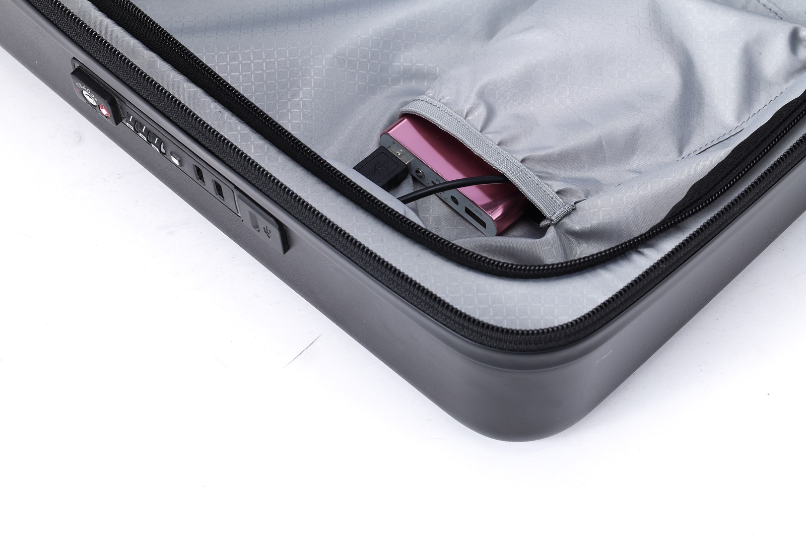 20 inci ABS + PC hard case troli bagasi siutcase layar sutra pola yang berbeda