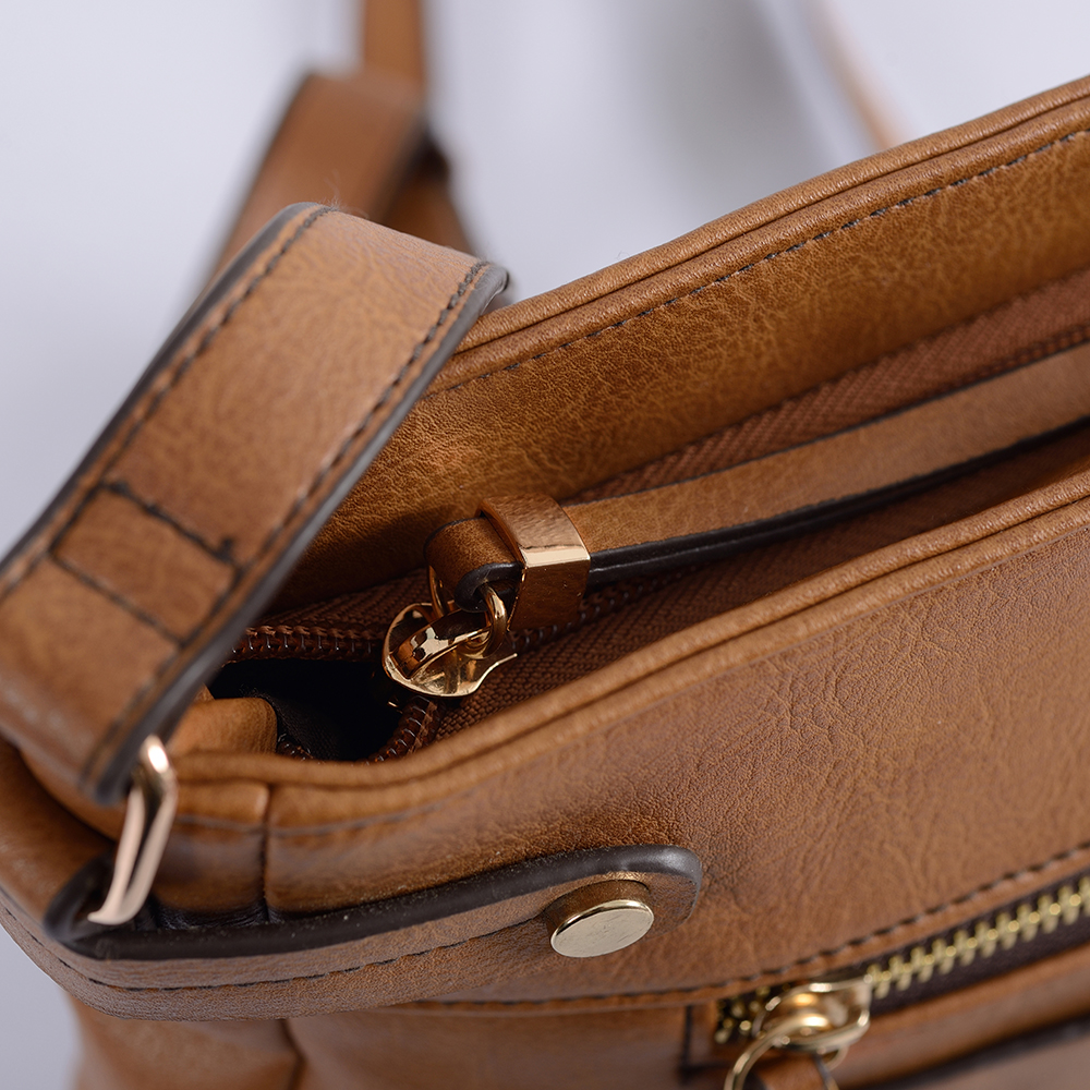 tas messenger unisex kulit pu dengan tas selempang berkualitas tinggi