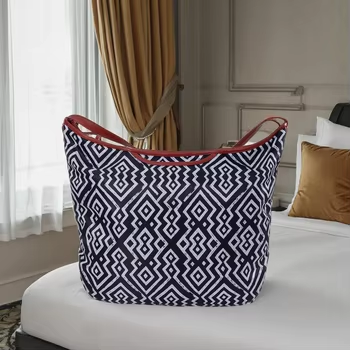 Tas jinjing ringan untuk bepergian, tas bahu tunggal, sablon sutra